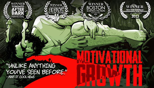 Motivational Growth key art with festival laurels